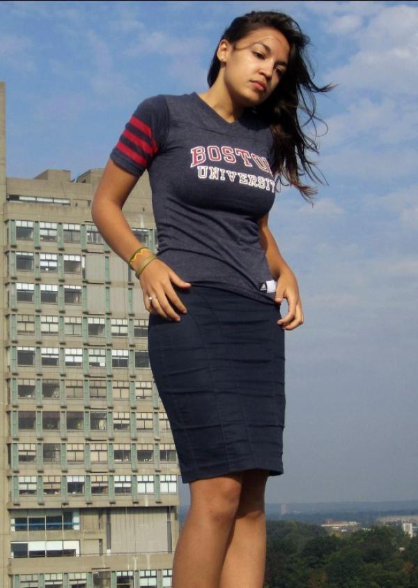 Alexandria Ocasio-Cortez Gorgeous Hot Sexy Cleavage